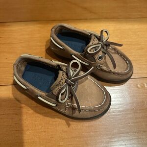 Sperry Kids Tan Moccasins Child 5